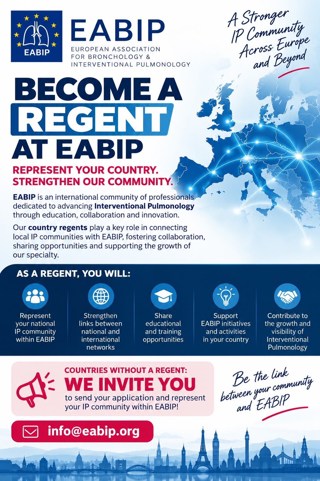 Become a Regent at EABIP: a stronger IP community across Europe and beyond